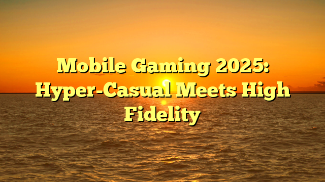 Mobile Gaming 2025: Hyper-Casual Meets High Fidelity